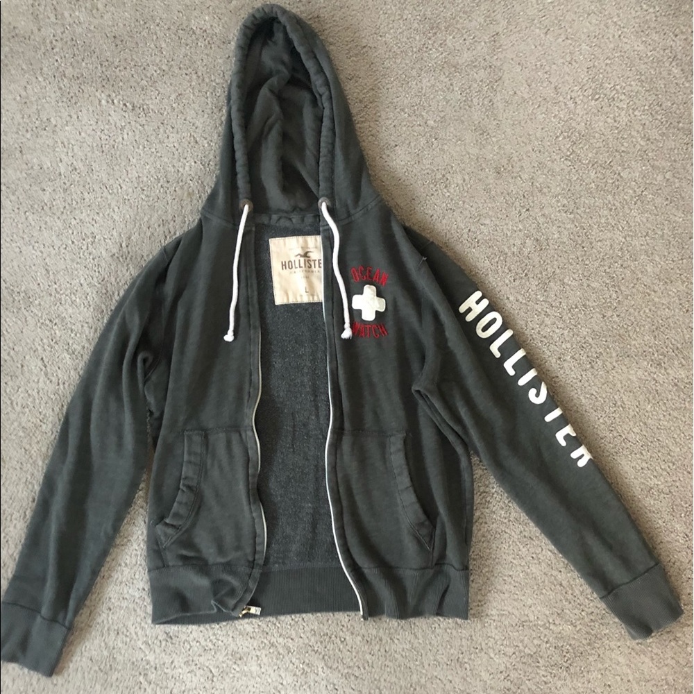 Hollister grey hoodie